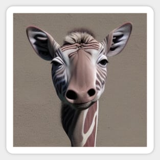 alien giraffe Sticker